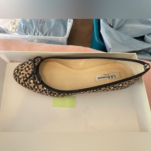 LK Bennet Animal Print Flats - Picture 5 of 8
